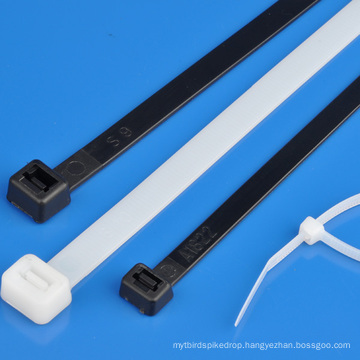 Cable Tie, White, Black, Self-Locking, Releasable, 3.5*140